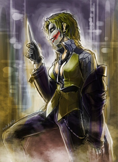 joker (dc comics and 2 more) drawn by jw