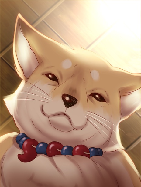 nakigitsune's fox (touken ranbu) drawn by nipponia_nippon