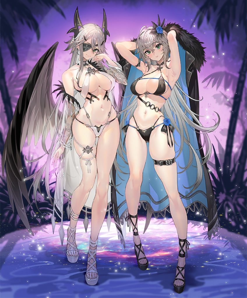 jeanne d'arc and mikaela (evertale) drawn by kakage