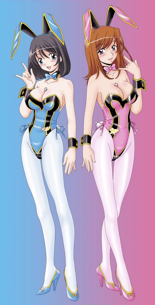 magipink, magiblue, ozu houka, and ozu urara (super sentai and 1 more)
