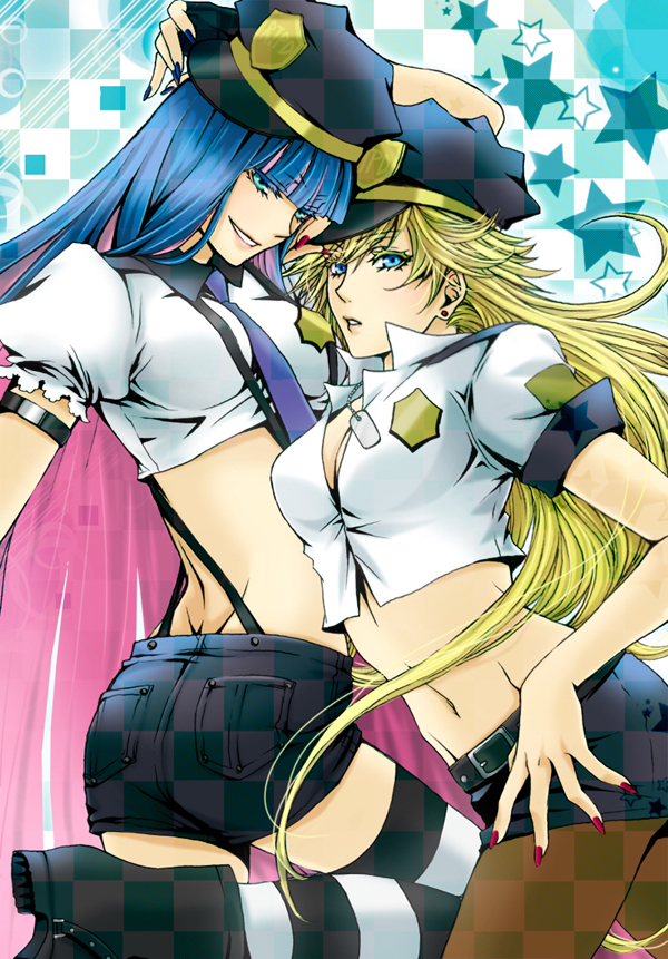 stocking and panty (panty & stocking with garterbelt) drawn by ruka_mayumi