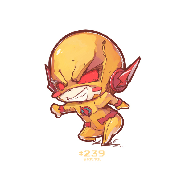 reverse flash, eobard thawne, and professor zoom (dc comics and 1 more) drawn by jrpencil