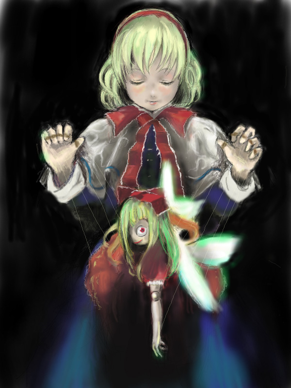 alice margatroid and shanghai doll (touhou) drawn by ryu_(gaquarium)