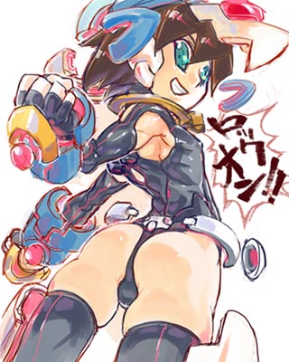 aile and model x (mega man and 1 more)