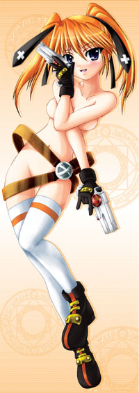 teana lanster and cross mirage (lyrical nanoha and 1 more) drawn by kurogane_(majesticrune)
