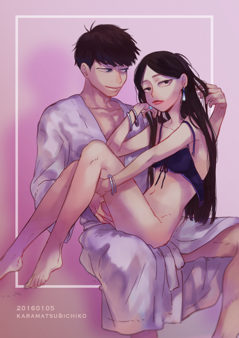 matsuno karamatsu and ichiko (osomatsu and 2 more) drawn by 24f