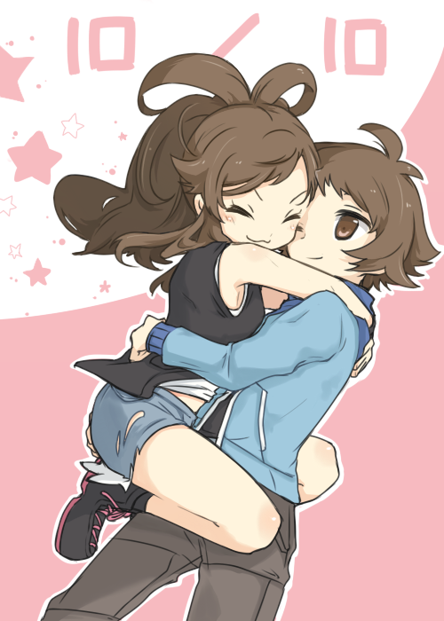 hilda and hilbert (pokemon and 1 more) drawn by chiyo408