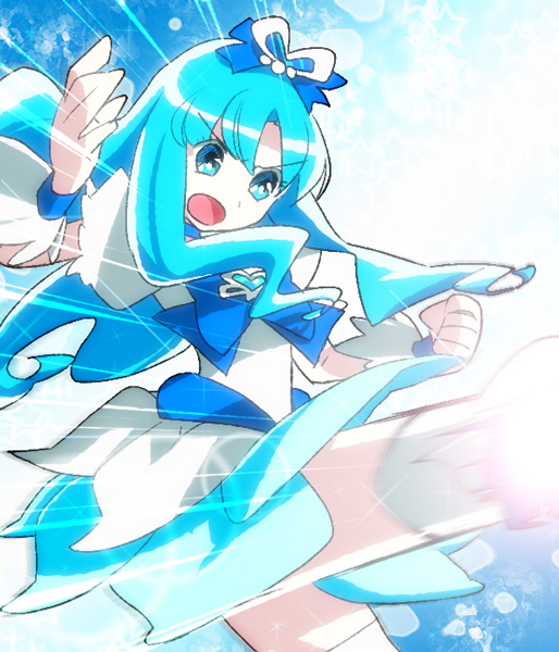 kurumi erika and cure marine (precure and 1 more) drawn by abe_(f!mixture)