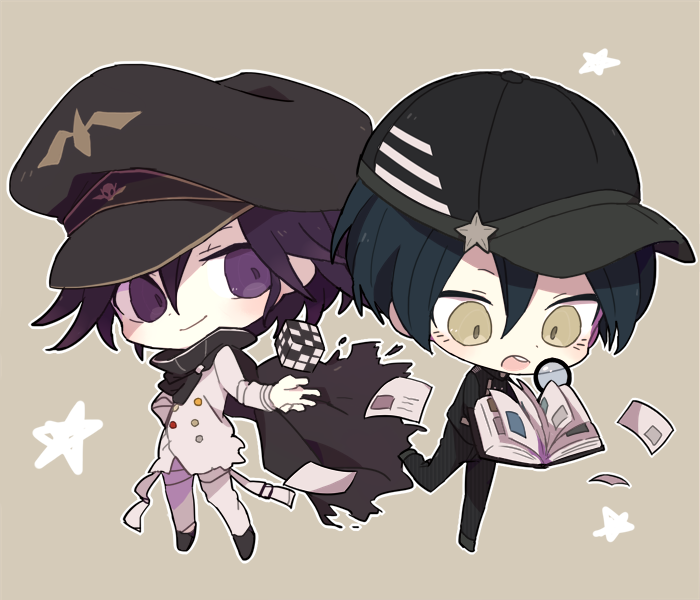 oma kokichi and saihara shuichi (danganronpa and 1 more) drawn by ruri_(2620981)