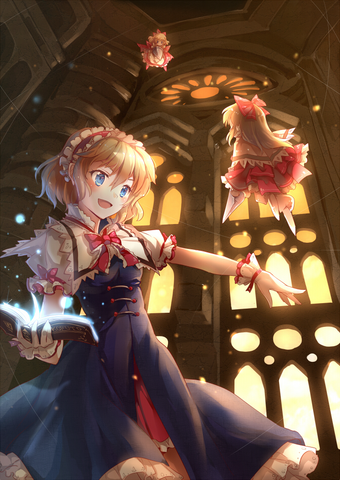 alice margatroid and shanghai doll (touhou) drawn by yetworldview_kaze