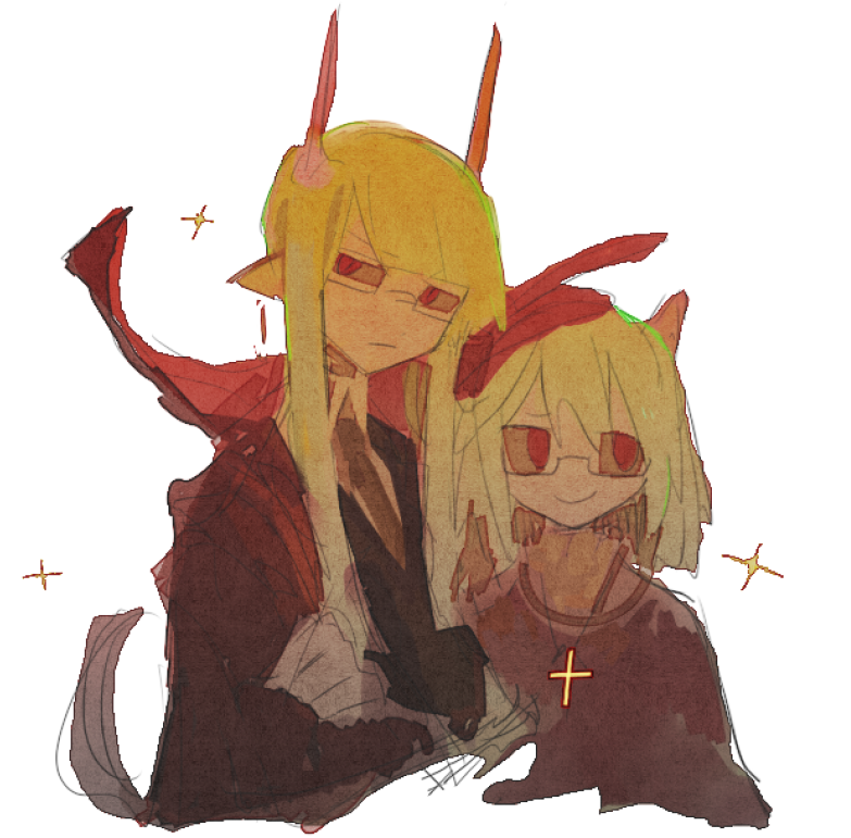 yosafire and yosaflame (funamusea and 1 more) drawn by raincoat-rkgk
