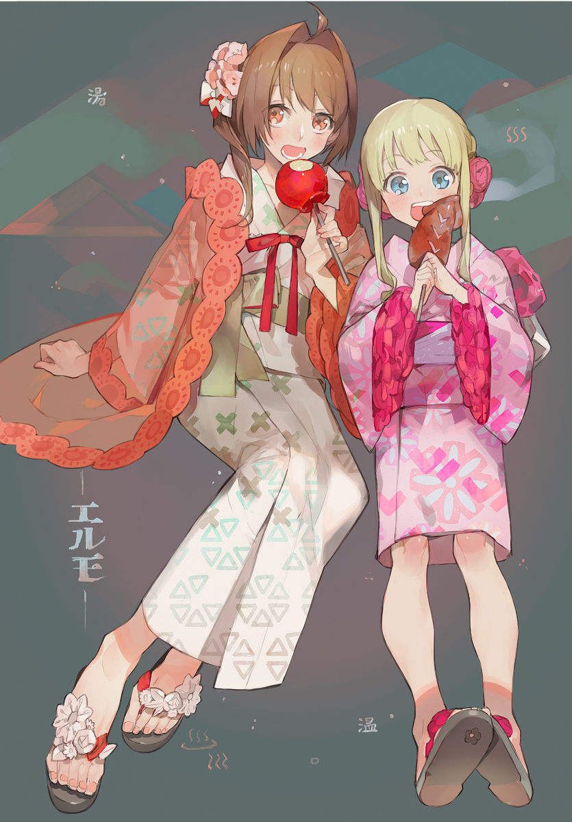 estelle bright and tita russell (eiyuu densetsu and 1 more) drawn by nishihara_isao