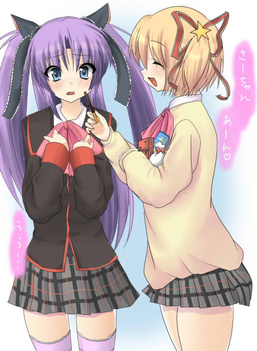 kamikita komari and sasasegawa sasami (little busters!) drawn by masayu
