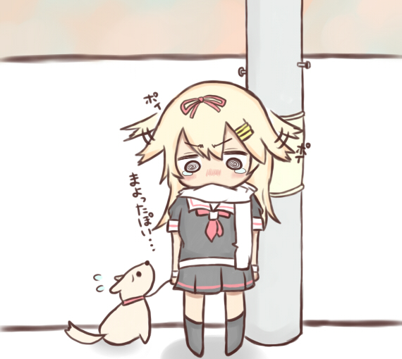 yuudachi and yuudachi kai ni (kantai collection) drawn by jako_(jakoo21)