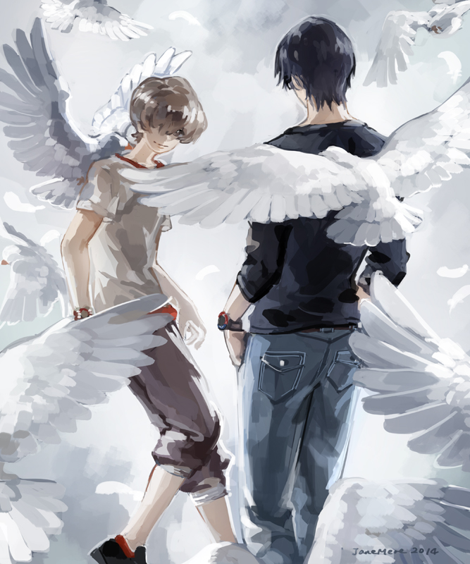 twelve and nine (zankyou no terror) drawn by jane_mere