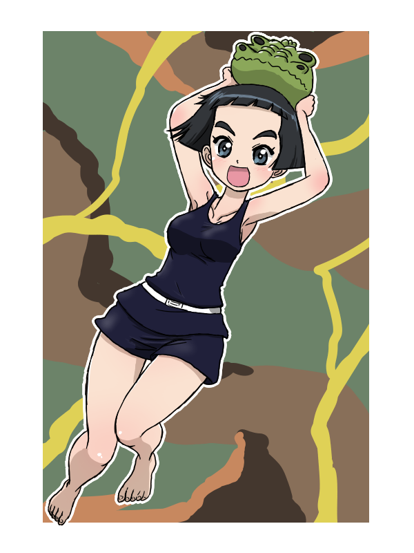 uenishi chiyoko (girls und panzer) drawn by takahashi_kurage