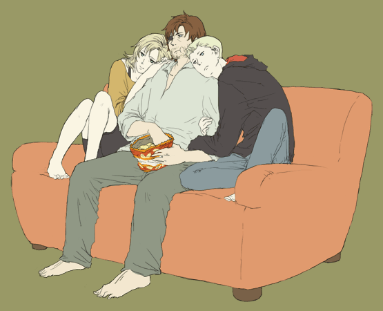 big boss, revolver ocelot, and eva (metal gear and 1 more)