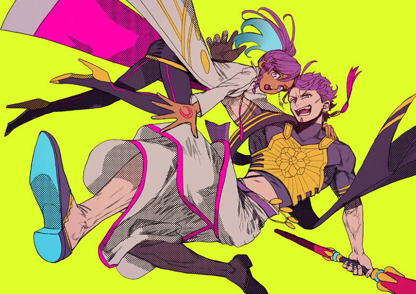 duryodhana and ayus (fate and 1 more) drawn by tnaym