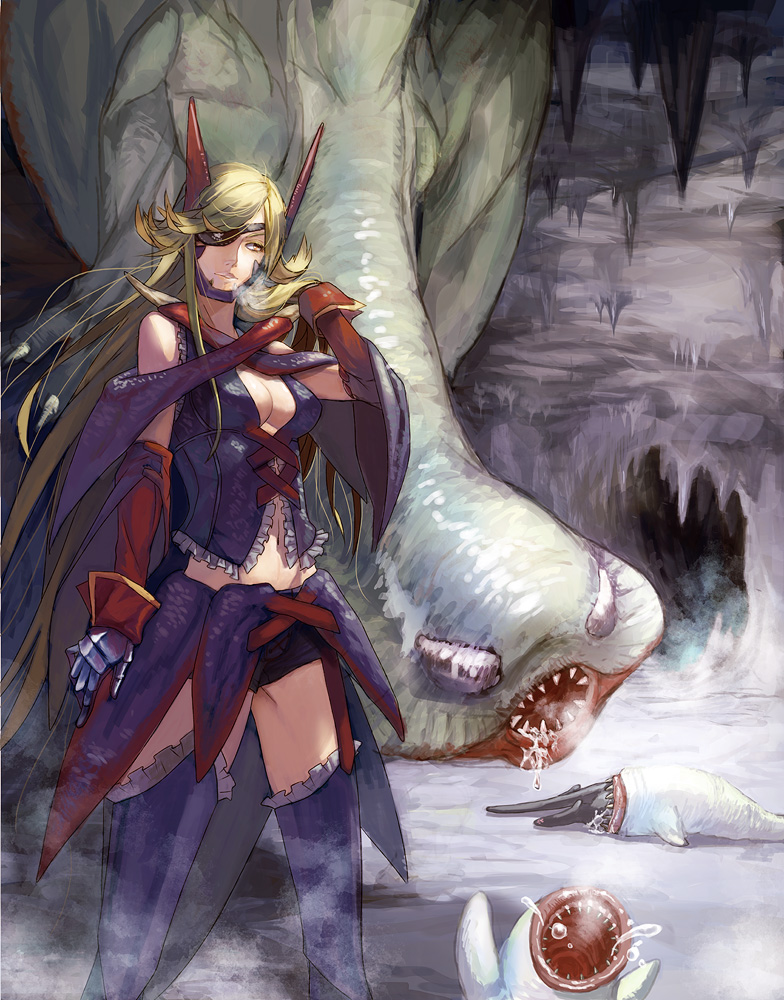 monster hunter, gigginox, and giggi (monster hunter and 1 more) drawn by kokutan_kitsunen