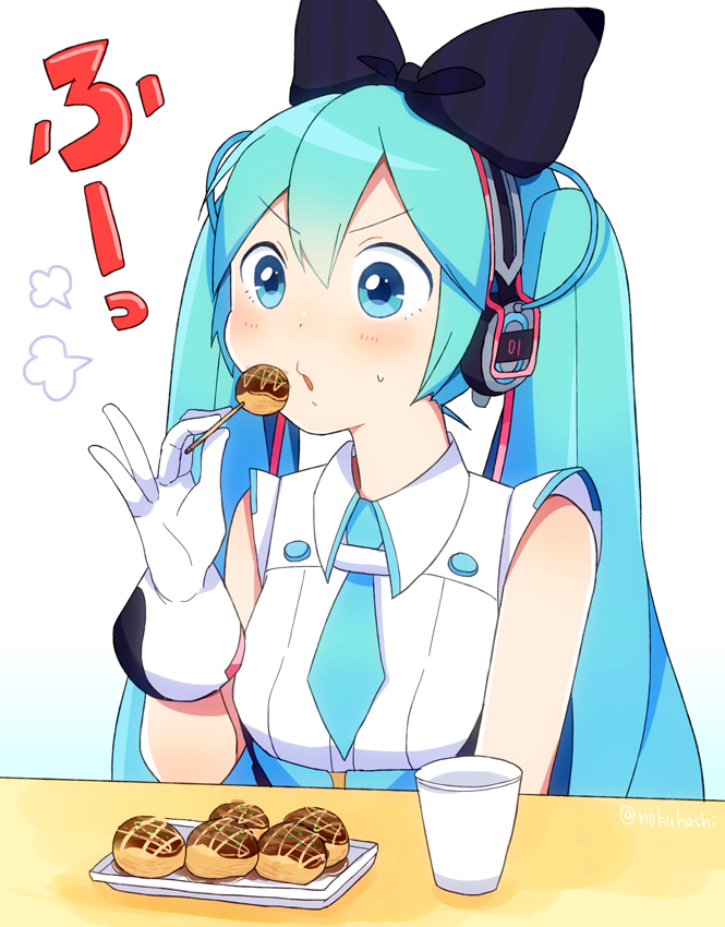 hatsune miku and magical mirai miku (vocaloid and 1 more) drawn by nokuhashi