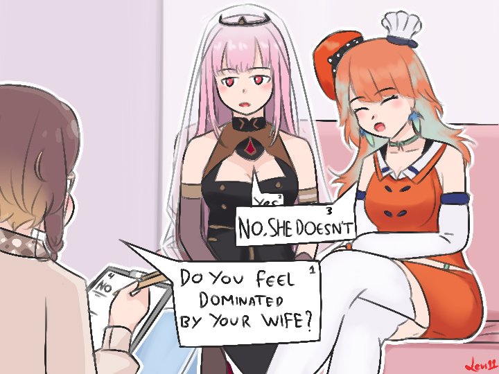 mori calliope, takanashi kiara, and anya melfissa (hololive and 2 more) drawn by levi11
