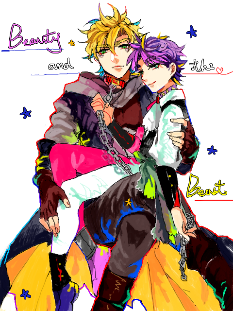 joseph joestar and caesar anthonio zeppeli (jojo no kimyou na bouken and 1 more) drawn by sakaumi
