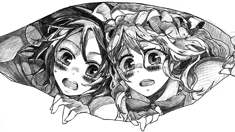 usami renko and maribel hearn (touhou) drawn by popoin