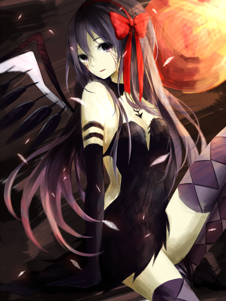 akemi homura and akuma homura (mahou shoujo madoka magica and 1 more) drawn by tadano_yukiko