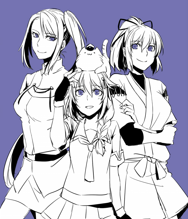admiral, shigure, shigure kai ni, non-human admiral, ise, and 1 more (kantai collection) drawn by hyuga_zen