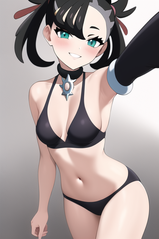 marnie (pokemon and 1 more) drawn by itou_(gegewvbeb)