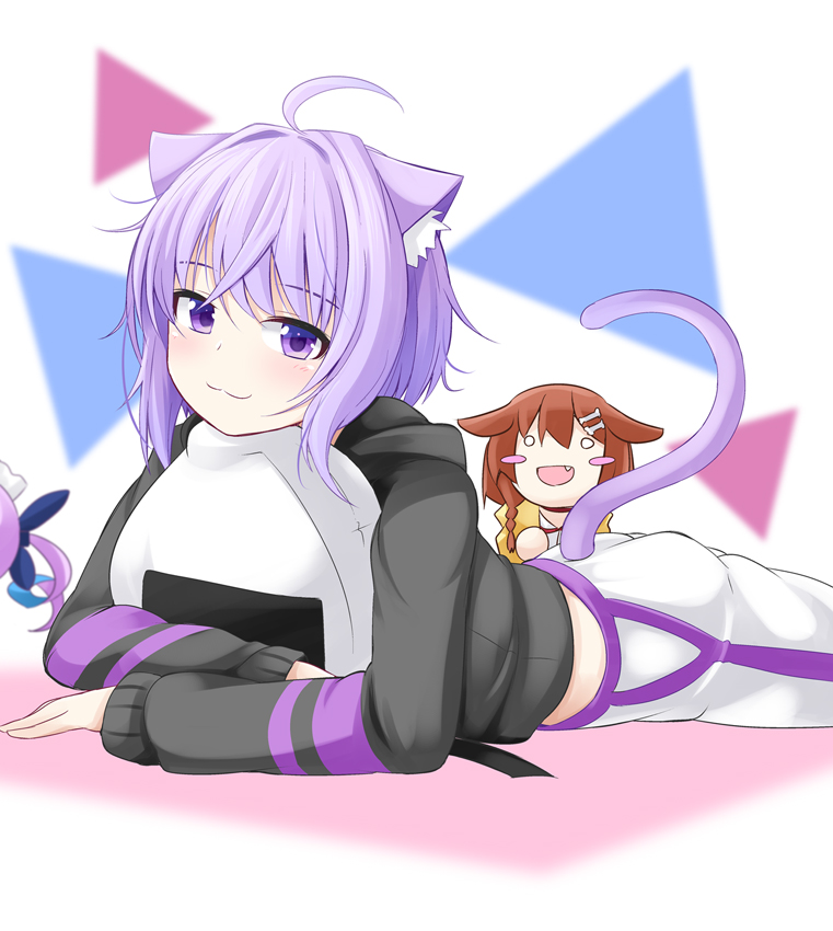 nekomata okayu, minato aqua, and inugami korone (hololive) drawn by ichimi