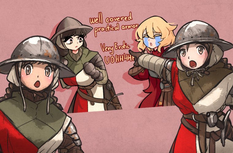 centurii-chan, twin braids sister, single braid sister, and mid neutral sister (original and 1 more) drawn by centurii-chan and ironlily