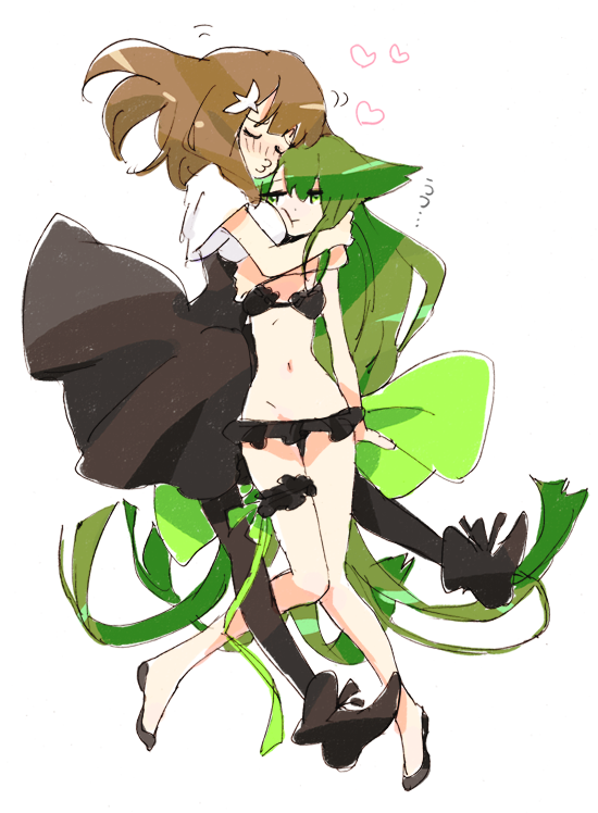 miya utsutsu and ichinose hajime (gatchaman crowds) drawn by mokeo