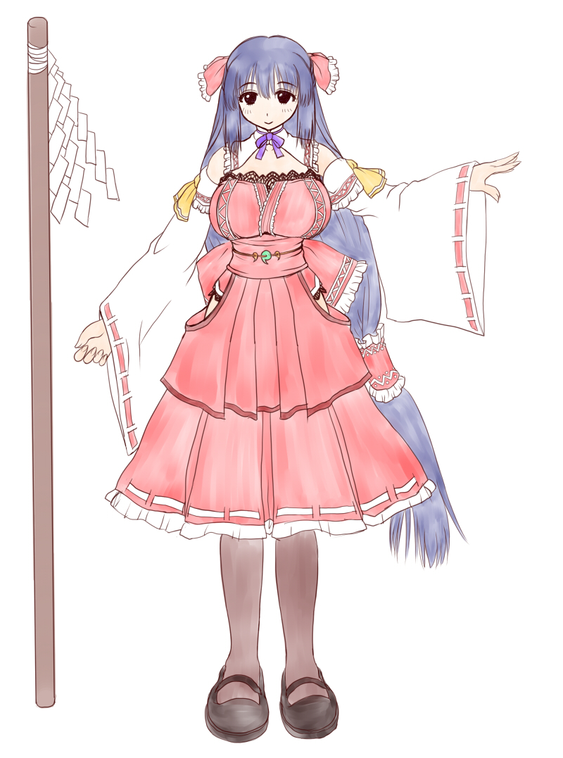sendai hakurei no miko (original and 2 more) drawn by asamura_hiori