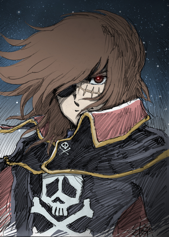 harlock (harlock saga and 1 more) drawn by shijou_yukimasa