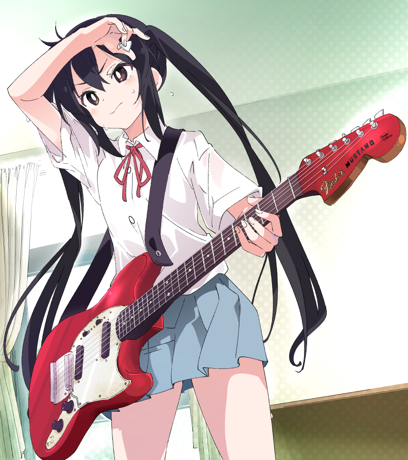 nakano azusa (k-on! and 1 more) drawn by ixy
