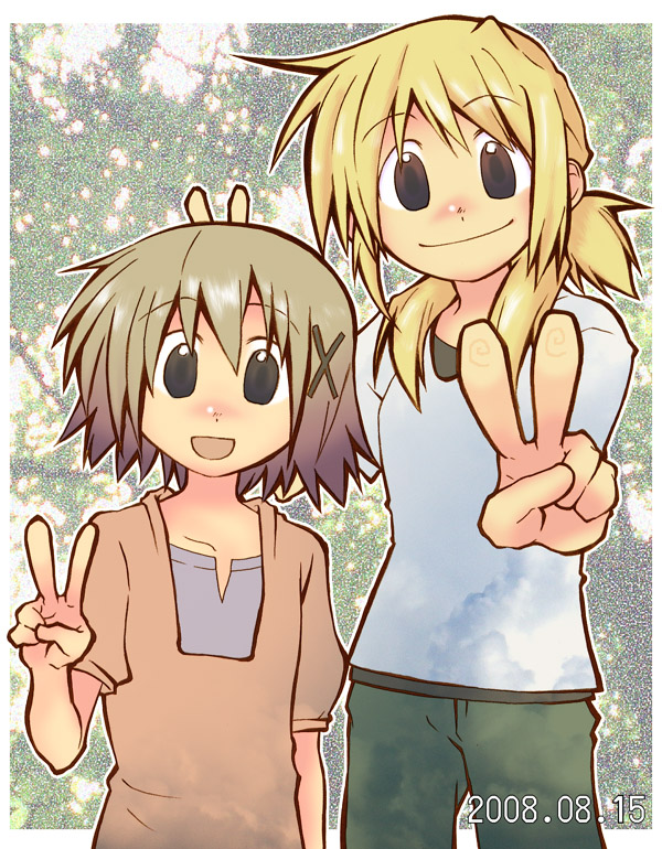 yuno and miyako (hidamari sketch) drawn by sabanomisoni_gonta