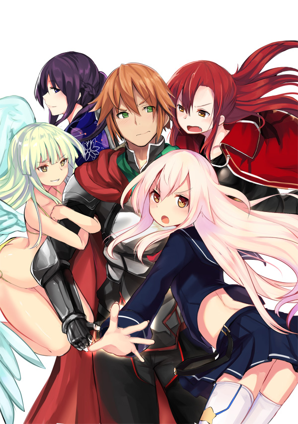 ralph, lara, wagokoro, strega, and holy (hero and daughter) drawn by yoshizawa_tsubaki