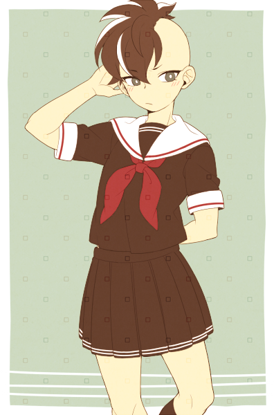 fudou akio (inazuma eleven) drawn by saku_anna