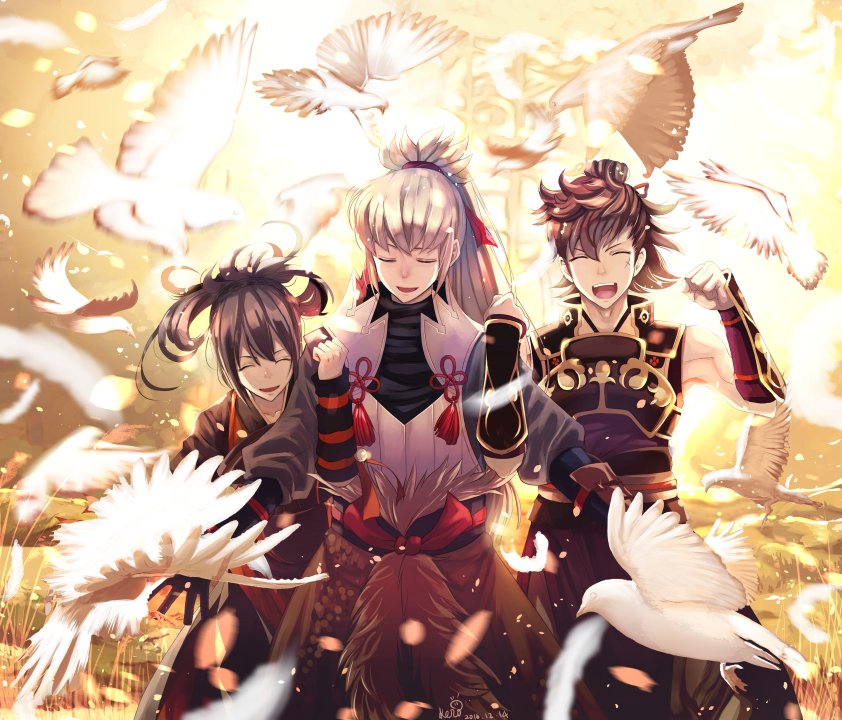 takumi, oboro, and hinata (fire emblem and 1 more) drawn by kero_sweet