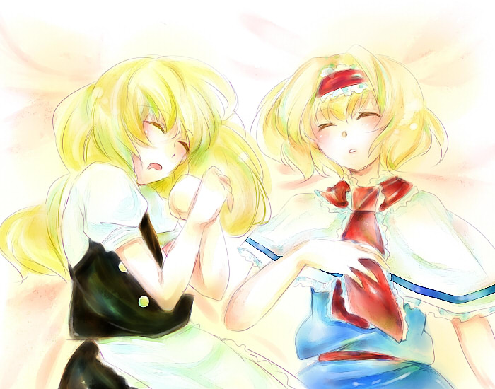 kirisame marisa and alice margatroid (touhou) drawn by natsume_(yukihime)