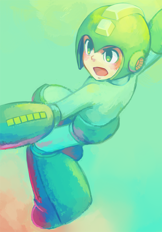 mega man (mega man) drawn by skycompass