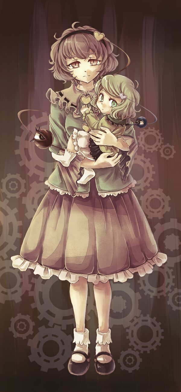 komeiji koishi and komeiji satori (touhou) drawn by namuko