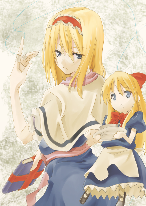 alice margatroid and shanghai doll (touhou) drawn by sengoku_aky