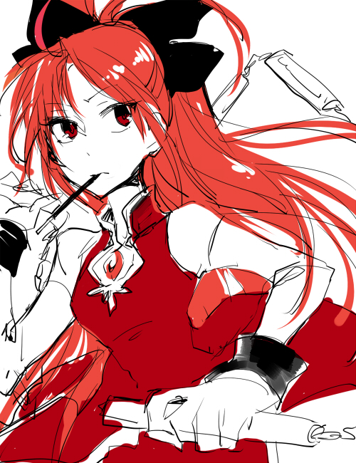 sakura kyoko (mahou shoujo madoka magica) drawn by shinoasa