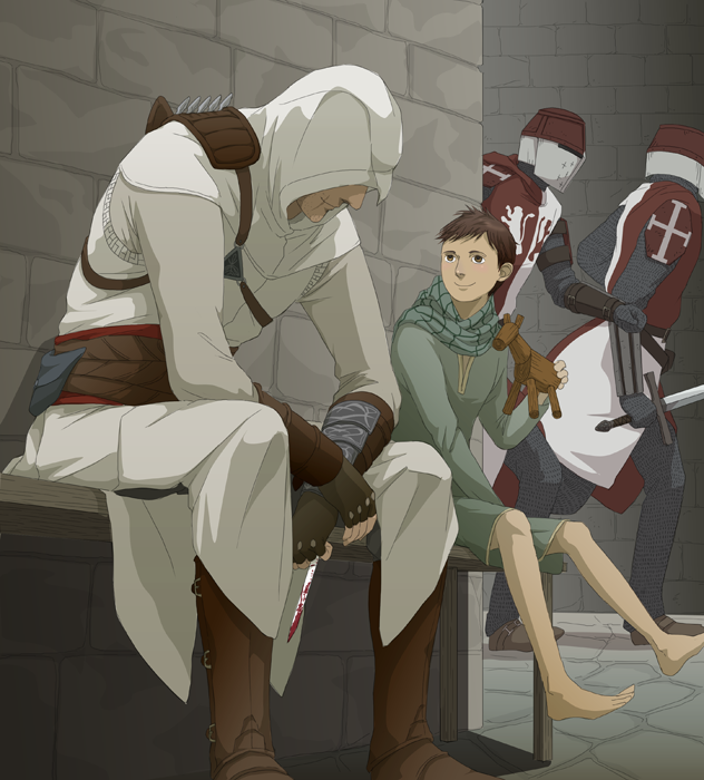 altair ibn la-ahad (assassin's creed) drawn by gb_(doubleleaf)