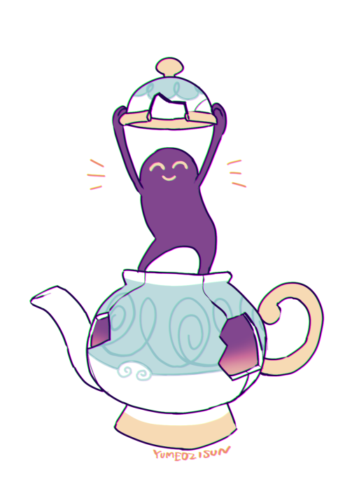 polteageist (pokemon and 1 more) drawn by ozziemochi