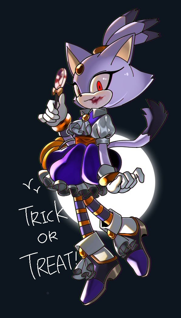 blaze the cat (sonic and 1 more) drawn by sucho