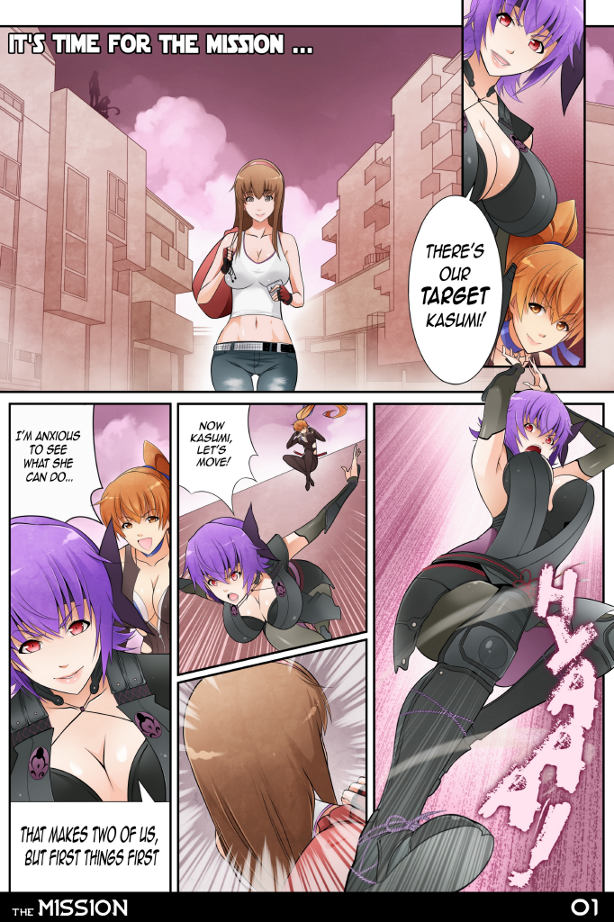kasumi, ayane, and hitomi (dead or alive) drawn by x-t3al