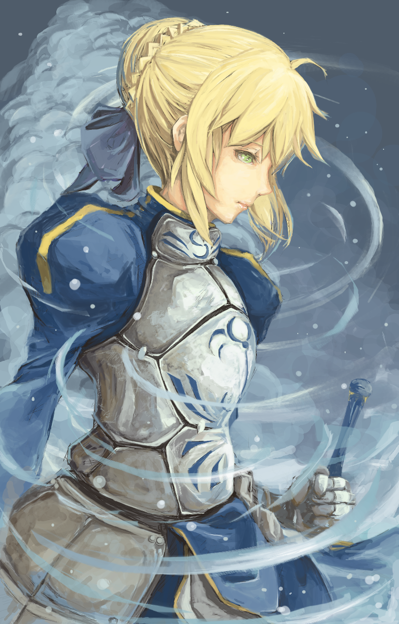 artoria pendragon and saber (fate and 1 more) drawn by ripu_(vincecarter)
